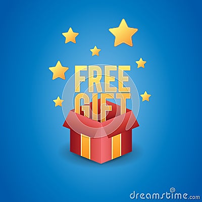 Free GIft Box Vector Illustration