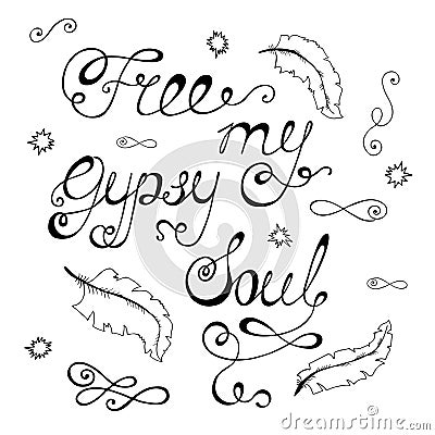 Free my gypsy soul. Stock Photo