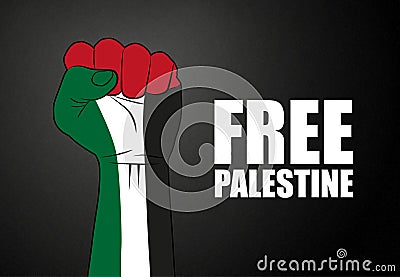 Free Palestine poster Stock Photo