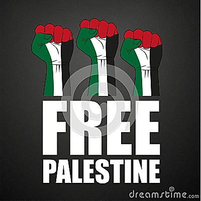 Free Palestine poster Stock Photo