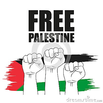 Free Palestine poster Stock Photo