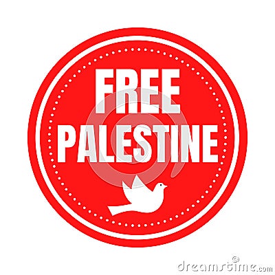 Free Palestine symbol icon Cartoon Illustration