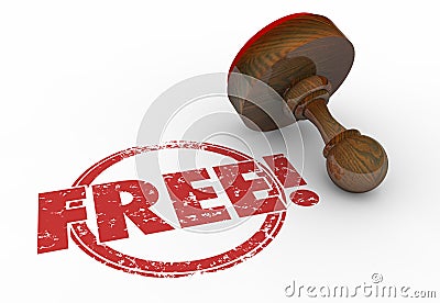Free Red Round Stamp Word Bonus Content Stock Photo