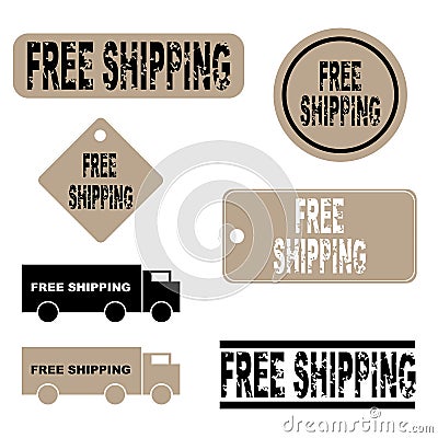 Free shipping icons Vector Illustration