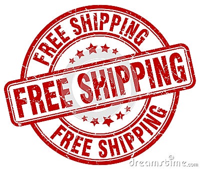 Free shipping stamp Vector Illustration