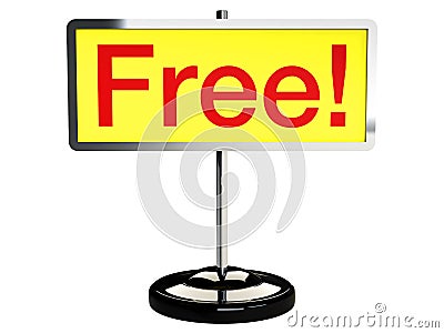 Free sign board Stock Photo