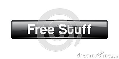 Free stuff button Cartoon Illustration