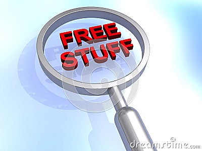 Free stuff illustration Stock Photo