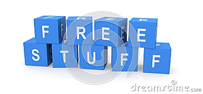 Free stuff sign Cartoon Illustration