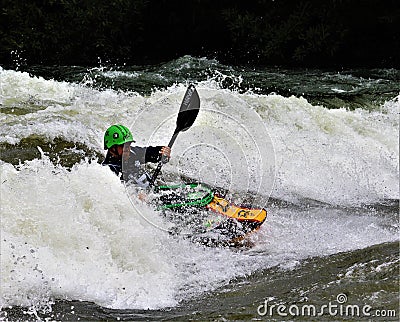 Free style kayaking Editorial Stock Photo