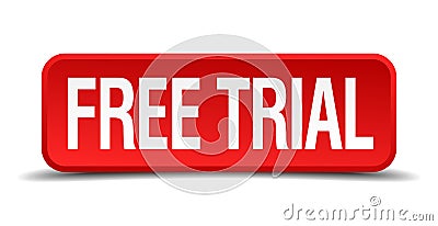 free trial button Vector Illustration