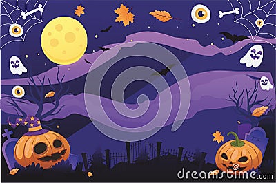 Free vector happy halloween style background Vector Illustration