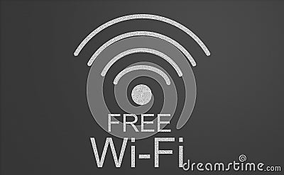 Free wifi sign Stock Photo