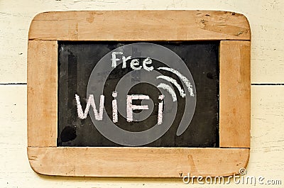 Free wifi symbol Stock Photo