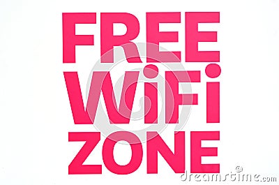 Free WiFi zone Stock Photo