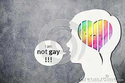 Freedom of Expression for Gay and Homosexual in Public Concept, Stock Photo