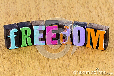 Freedom free life happy carefree harmony success happiness Stock Photo