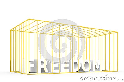 Freedom locked up Stock Photo