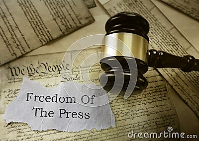 Freedom of the Press Stock Photo