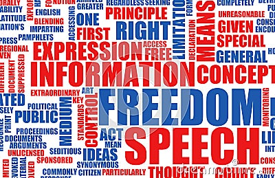 Freedom of Speech Stock Photo