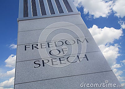 Freedom of Speech Stock Photo