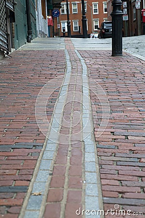 Freedom Trail in Boston Stock Photo