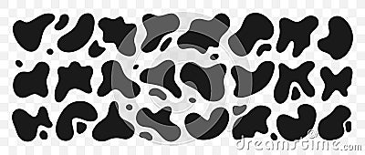 Freeform set. Abstract irregular random blobs. Modern forms for design and print. Vector illustrations isolated on Vector Illustration