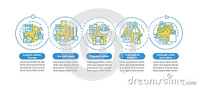 Freeing up storage space vector infographic template Vector Illustration