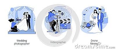 Freelance photographer isolated cartoon vector illustrations se Vector Illustration