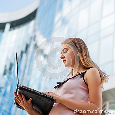 Freelancer business big city life concept Stock Photo