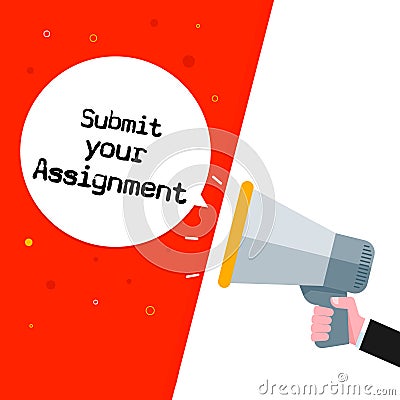 Submit your assignment. Stock Photo