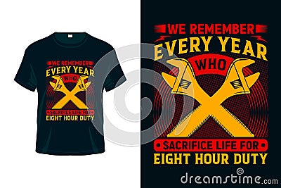 Happy Labor Day - USA Labour Day T-shirt Design_11 Vector Illustration