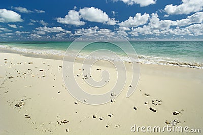 Freeport beach, Grand Bahama Island Stock Photo