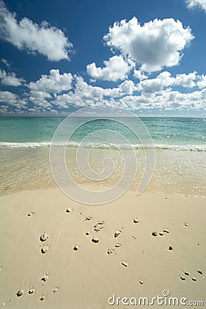 Freeport beach, Grand Bahama Island Stock Photo