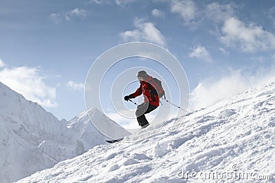 Freeride mountain Stock Photo