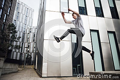 Freerunner in the City Stock Photo