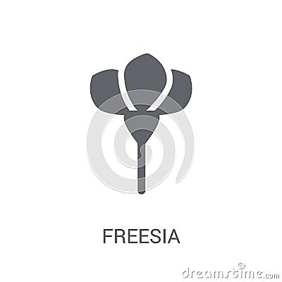 Freesia icon. Trendy Freesia logo concept on white background fr Vector Illustration