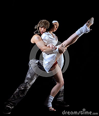 Freestyle dance Stock Photo