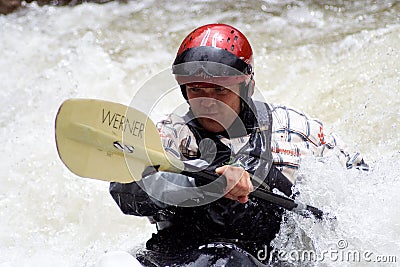 Freestyle Kayaker Editorial Stock Photo