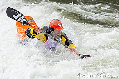 Freestyle Kayaker Editorial Stock Photo