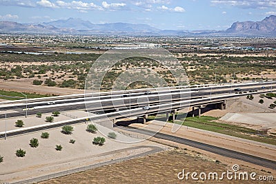 Freeway Bridge Stock Photo