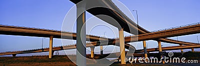 Freeway overpass in Los Angeles, CA Stock Photo