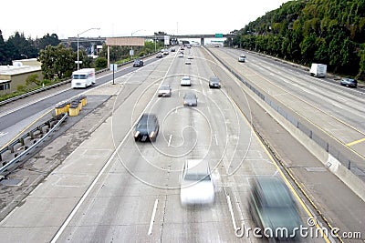 Freeway Traffic #1 Stock Photo