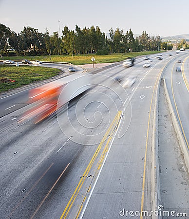 Freeway Traffic Stock Photo