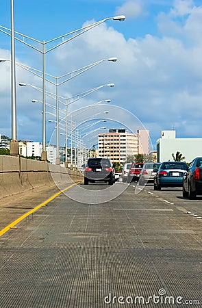 Freeway Traffic Stock Photo