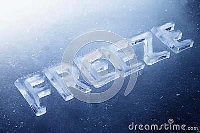 Freeze Stock Photo