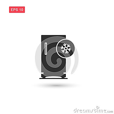 Freezer cold icon vector design isolated 2 Vector Illustration