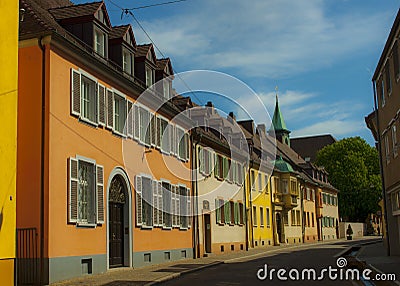 Freiburg in Breisgau, Germany - Street Stock Photo
