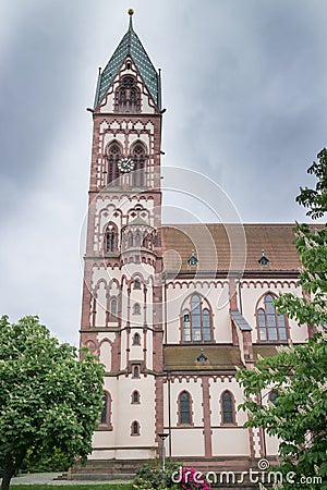 Freiburg Herz-Jesu Church Stock Photo