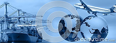 Freight Header Stock Photo